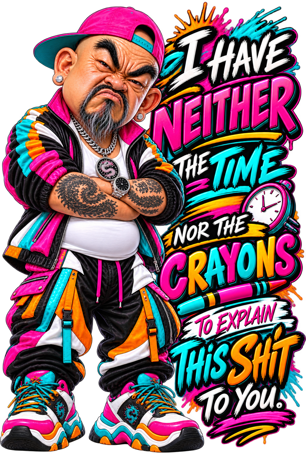 Neither the Time Nor the Crayons T-Shirt | Badly Behaved