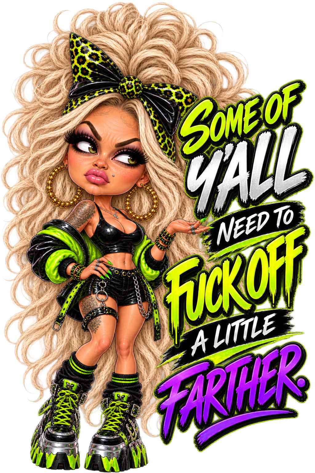 Fuck Off a Little Farther T-Shirt | Badly Behaved