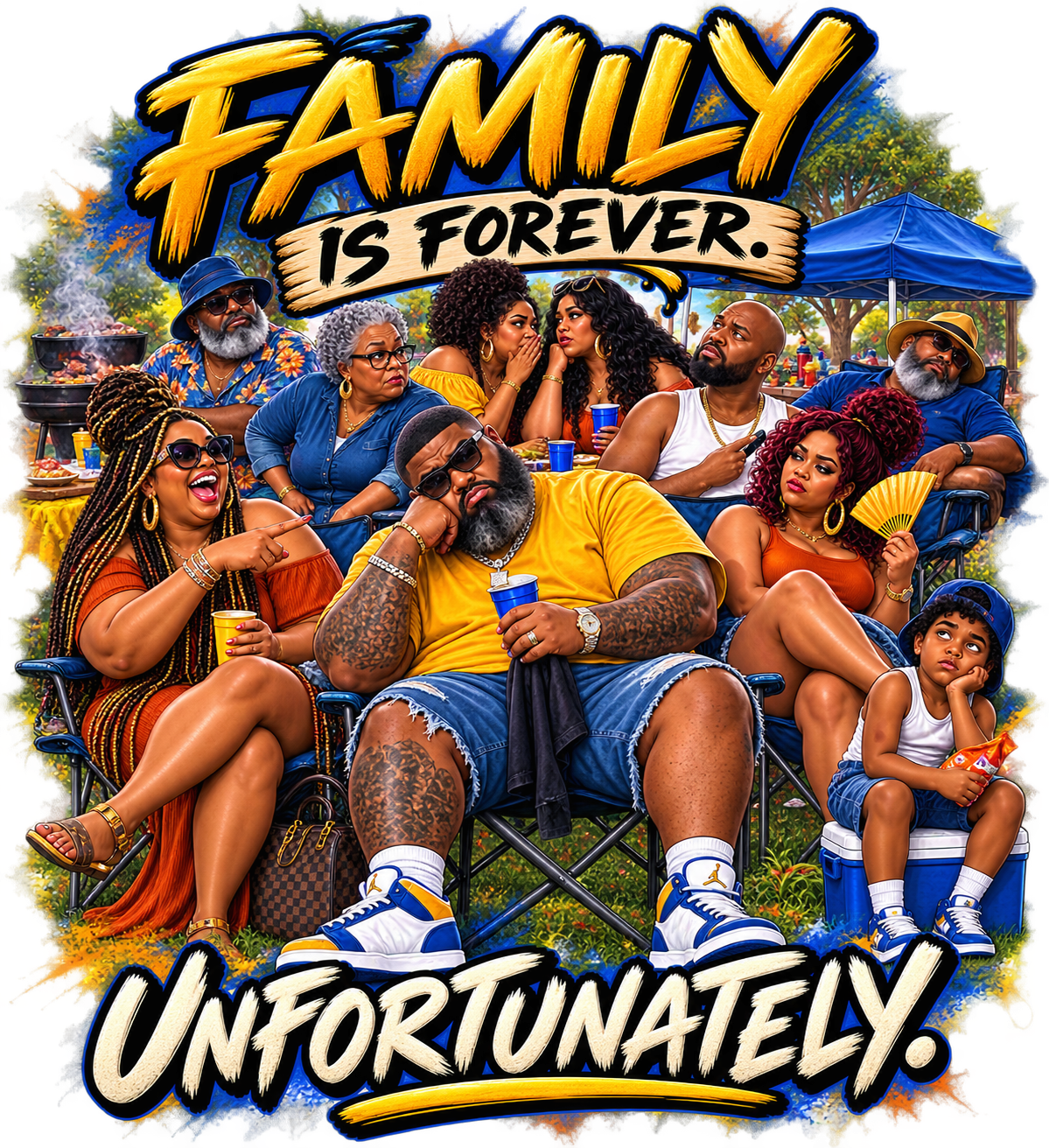 Family Is Forever Unfortunately T-Shirt | AMC Unfiltered