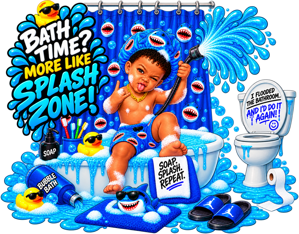 Bath Time Bandit | Tiny Attitude 011