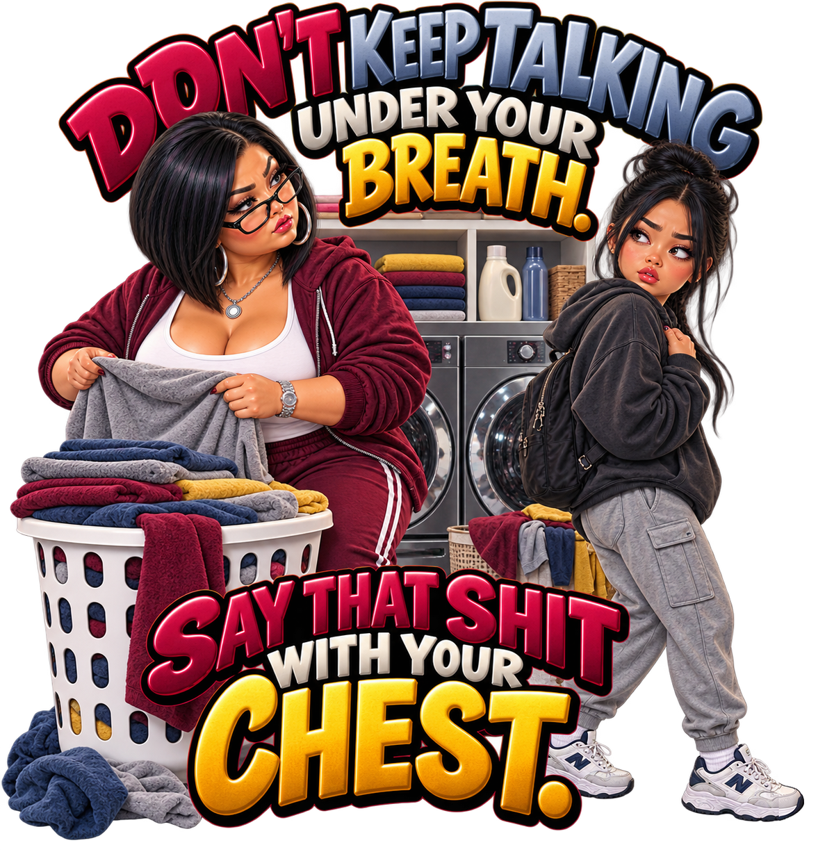 Don’t Keep Talking Under Your Breath T-Shirt | Mama Don’t Play