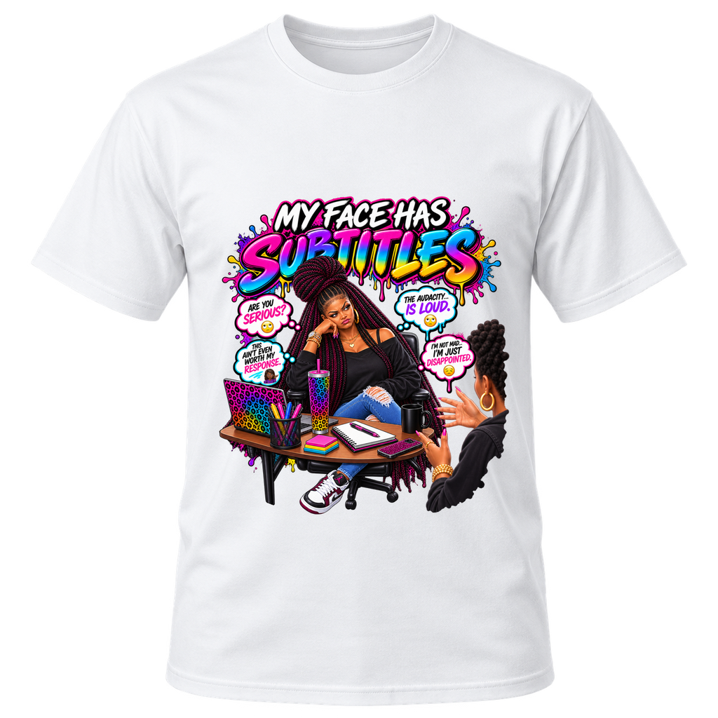 My Face Has Subtitles T-Shirt | AMC Unfiltered