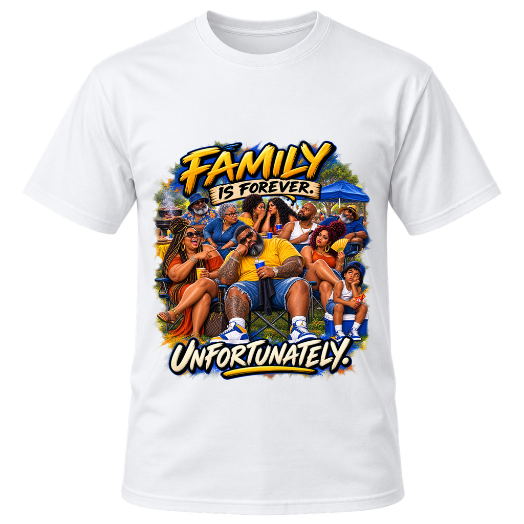 Family Is Forever Unfortunately T-Shirt | AMC Unfiltered